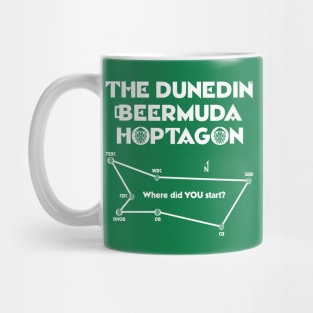 Dunedin Beermuda Hoptagon 2 sided (white ink) Mug